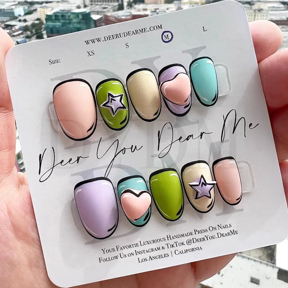 Comic Nails: Macaroon Pastel